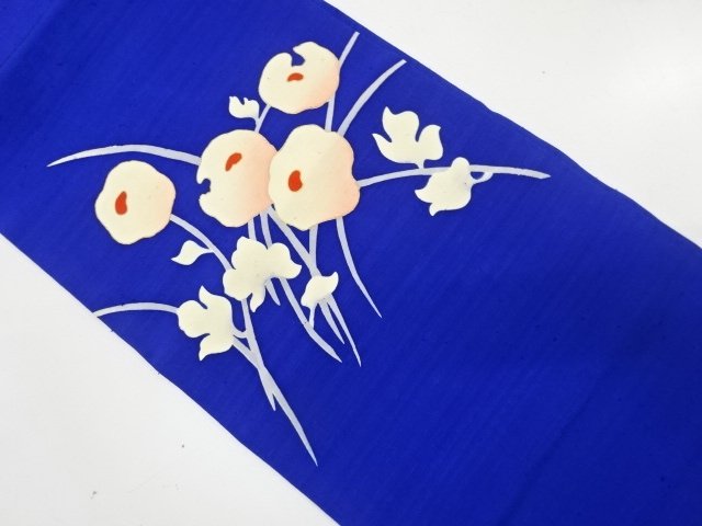 JAPANESE KIMONO / NAGOYA OBI / FUSHI TSUMUGI / FLOWER 